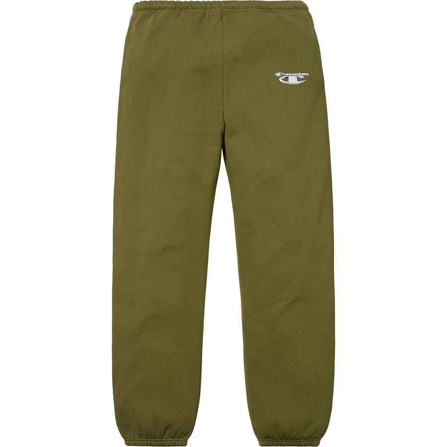 Supreme Supreme Champion 3D Metallic Sweatpant (FW18) - Olive - $148