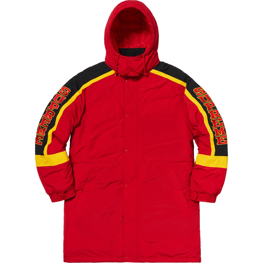 Supreme Sleeve Logo Sideline Parka (FW18) - Red - $238