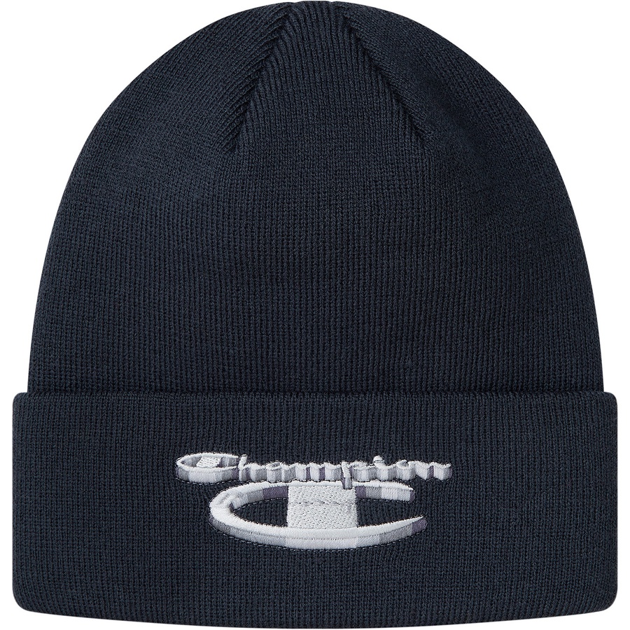 Supreme Supreme Champion 3D Metallic Beanie (FW18) - Navy - $36