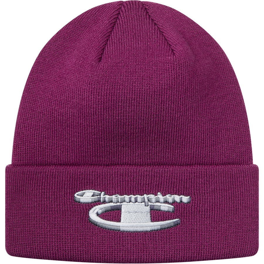 Supreme Supreme Champion 3D Metallic Beanie (FW18) - Bright Purple - $36