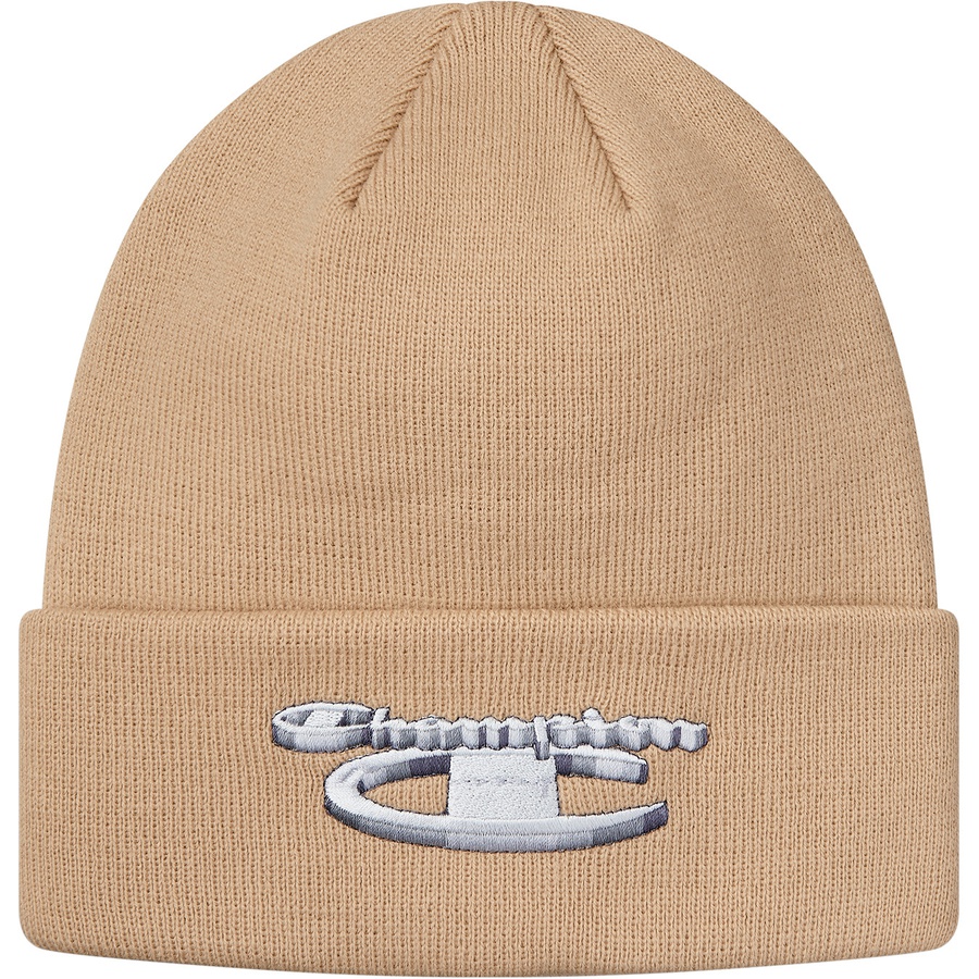 Supreme Supreme Champion 3D Metallic Beanie (FW18) - Tan - $36