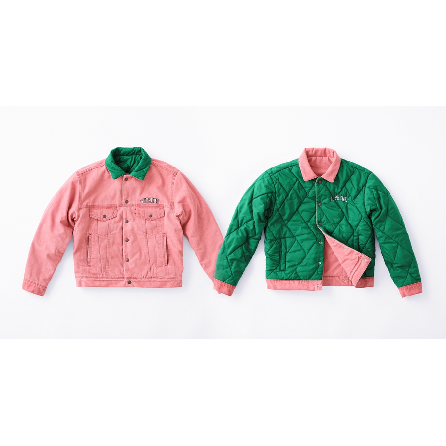 Supreme Supreme Levi's Quilted Reversible Trucker Jacket (FW18) - $268