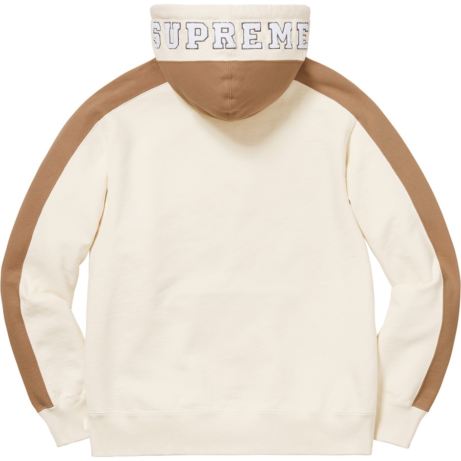 Supreme Paneled Hooded Sweatshirt (FW18) - Natural - $158