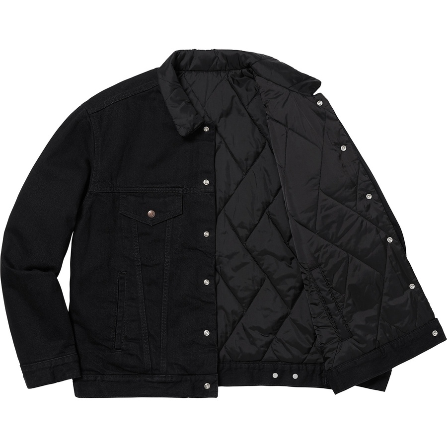 Supreme Supreme Levi's Quilted Reversible Trucker Jacket (FW18) - Black - $268