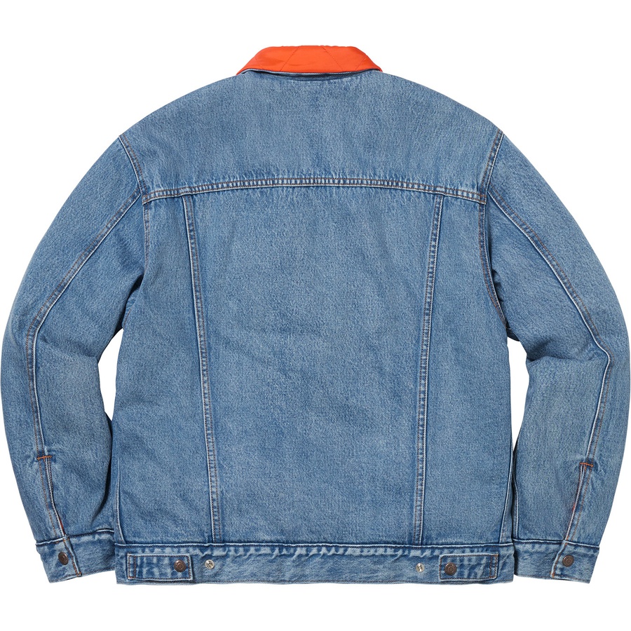Supreme Supreme Levi's Quilted Reversible Trucker Jacket (FW18) - Blue - $268