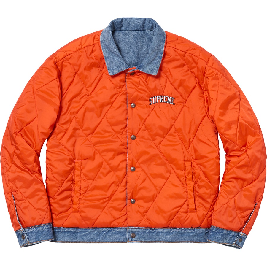 Supreme Supreme Levi's Quilted Reversible Trucker Jacket (FW18) - Blue - $268