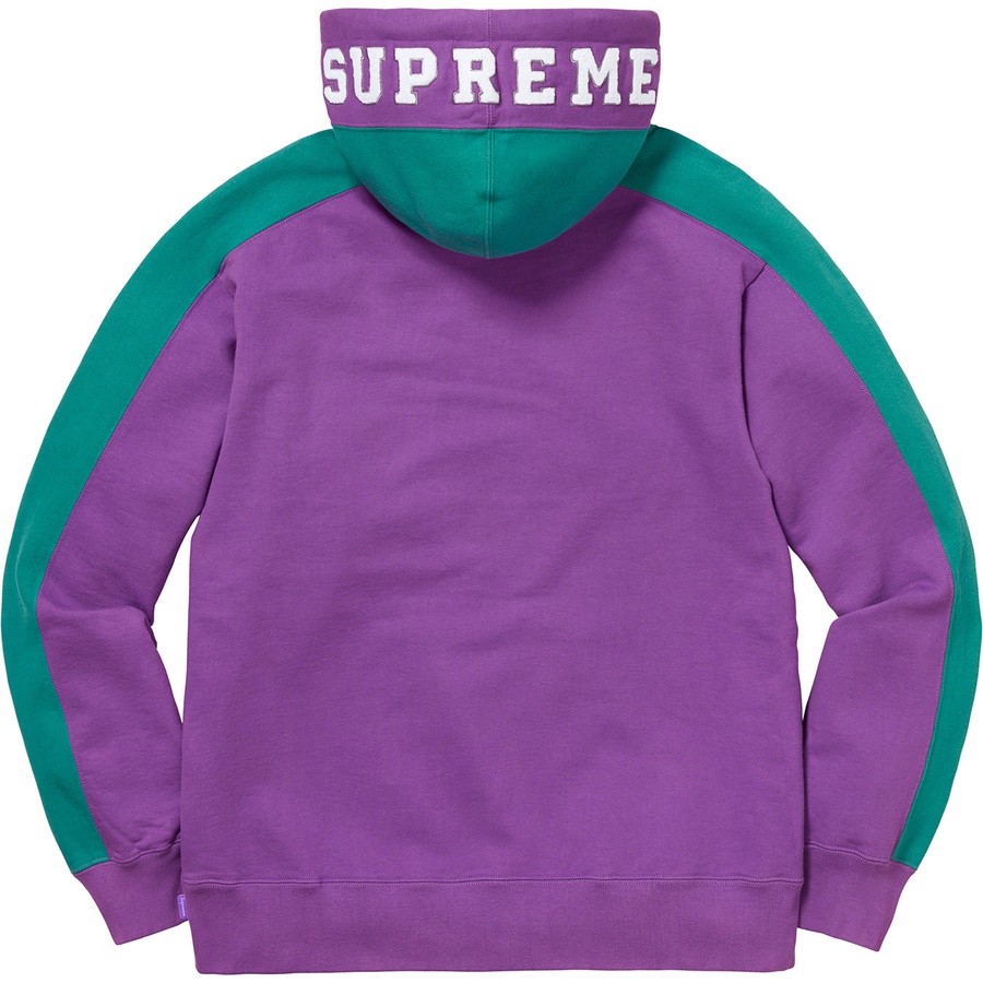 Supreme Paneled Hooded Sweatshirt (FW18) - Violet - $158