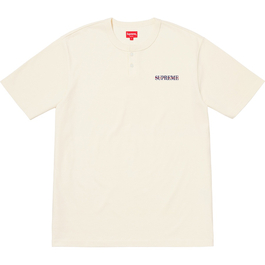 Supreme Pique S S Henley (FW18) - Natural - $88