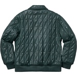 Supreme Quilted Studded Leather Jacket (FW18) - Dark Green