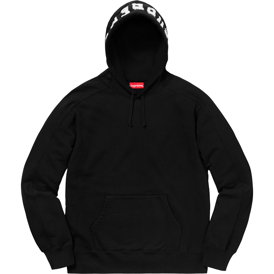 Supreme Paneled Hooded Sweatshirt (FW18) - Black - $158