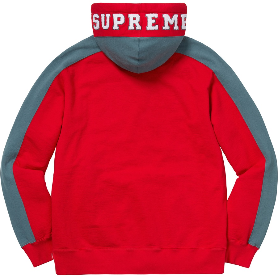Supreme Paneled Hooded Sweatshirt (FW18) - Red - $158