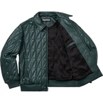 Supreme Quilted Studded Leather Jacket (FW18) - Dark Green