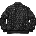 Supreme Quilted Studded Leather Jacket (FW18) - Black