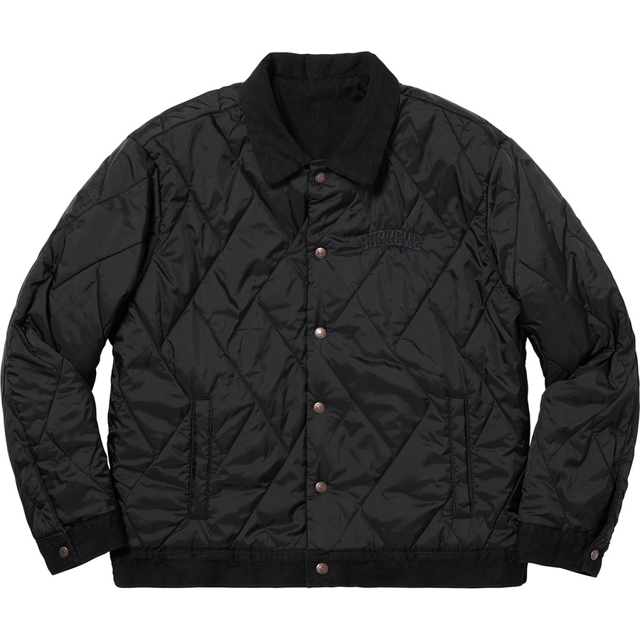 Supreme Supreme Levi's Quilted Reversible Trucker Jacket (FW18) - Black - $268