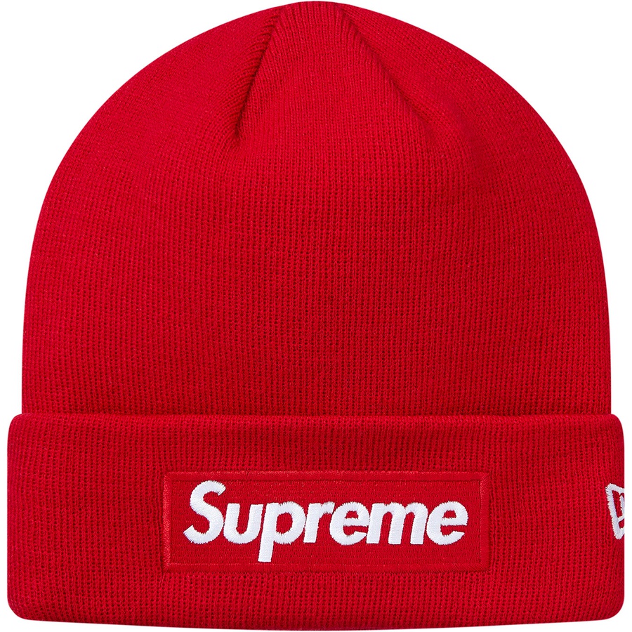 Supreme New Era Box Logo Beanie (FW18) - Red - $38
