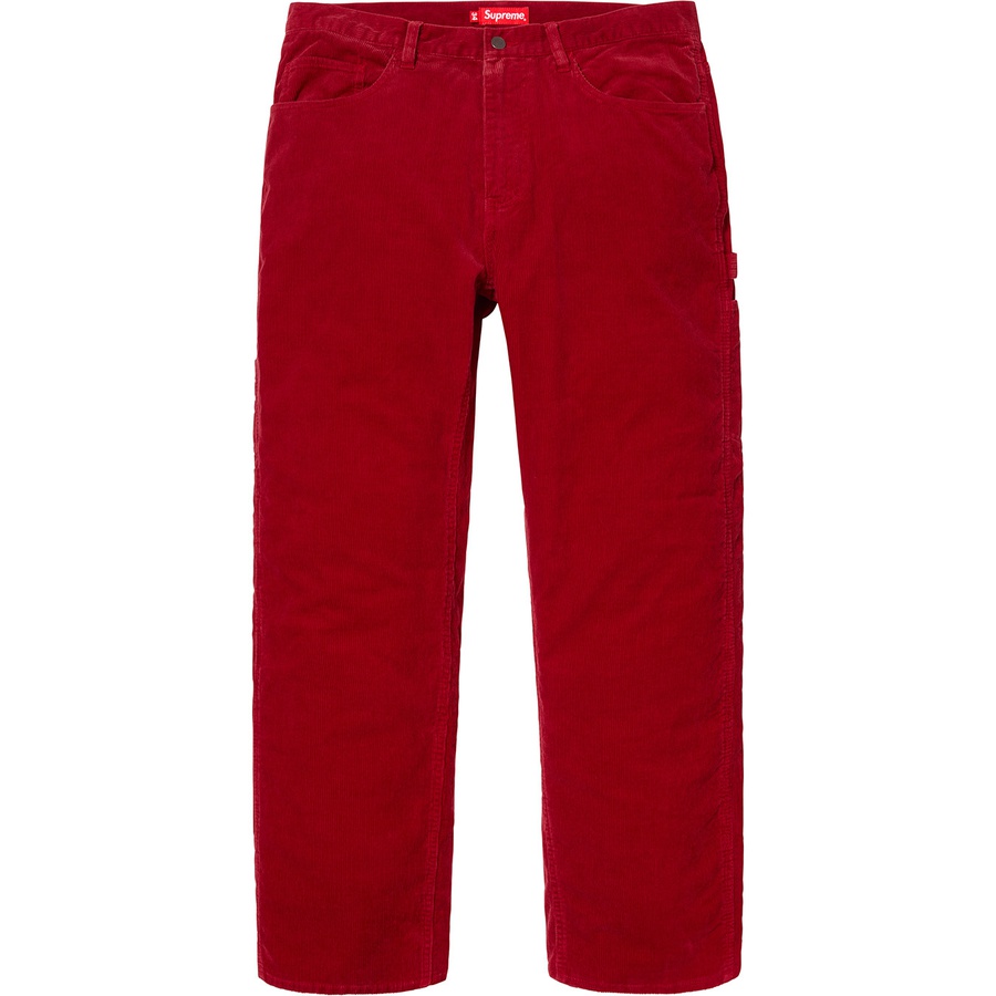 Supreme Corduroy Painter Pant (FW18) - Red - $128
