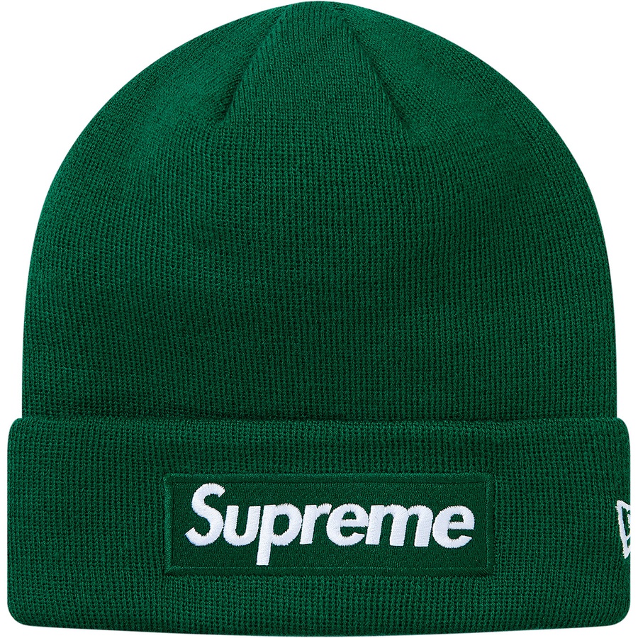 Supreme New Era Box Logo Beanie (FW18) - Dark Green - $38