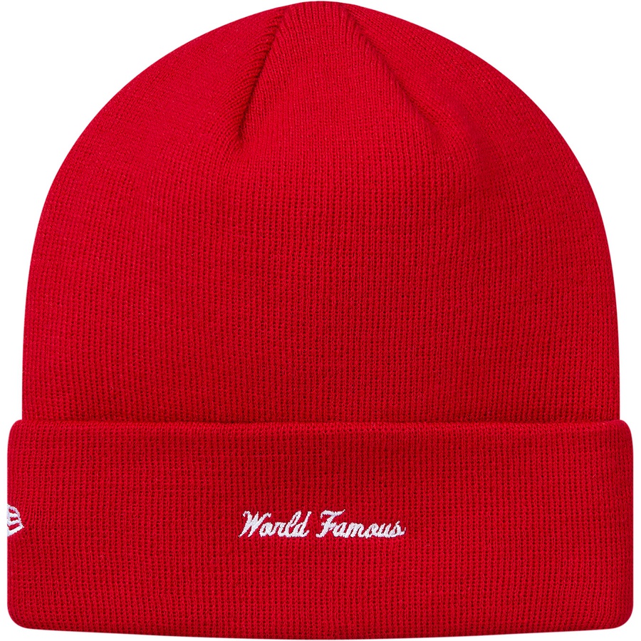Supreme New Era Box Logo Beanie (FW18) - Red - $38