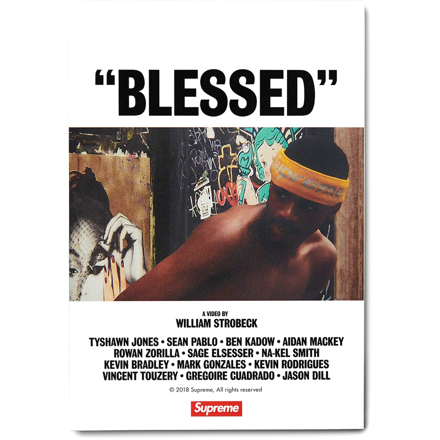 Supreme "BLESSED" DVD + Tee (FW18) - White - $48