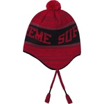 Supreme Heathered Earflap Beanie (FW18) - Red