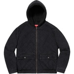 Supreme Quilted Denim Pilot Jacket (FW18) - Washed Black
