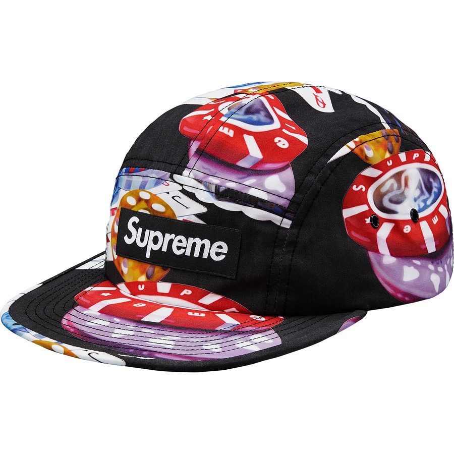 Supreme Casino Camp Cap (FW18) - Black - $48