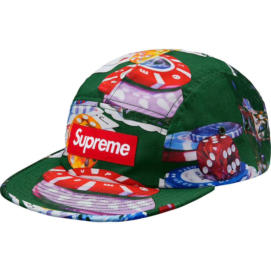 Supreme Casino Camp Cap (FW18) - Green - $48