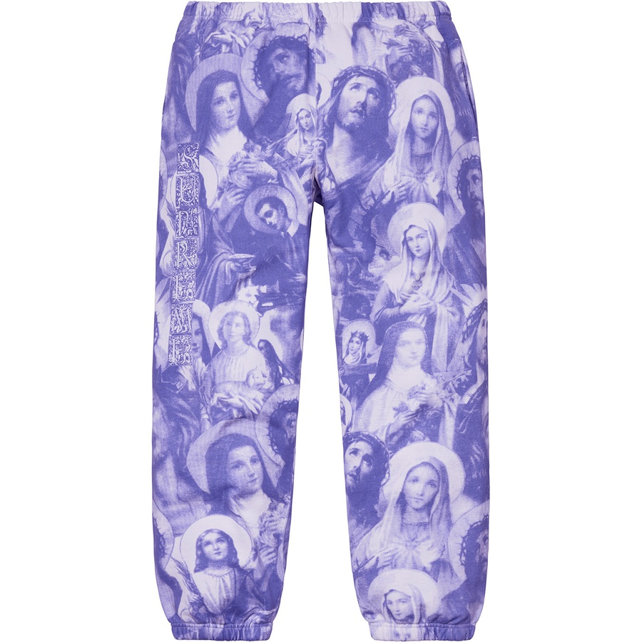 Supreme Jesus and Mary Sweatpant (FW18) - Purple - $158