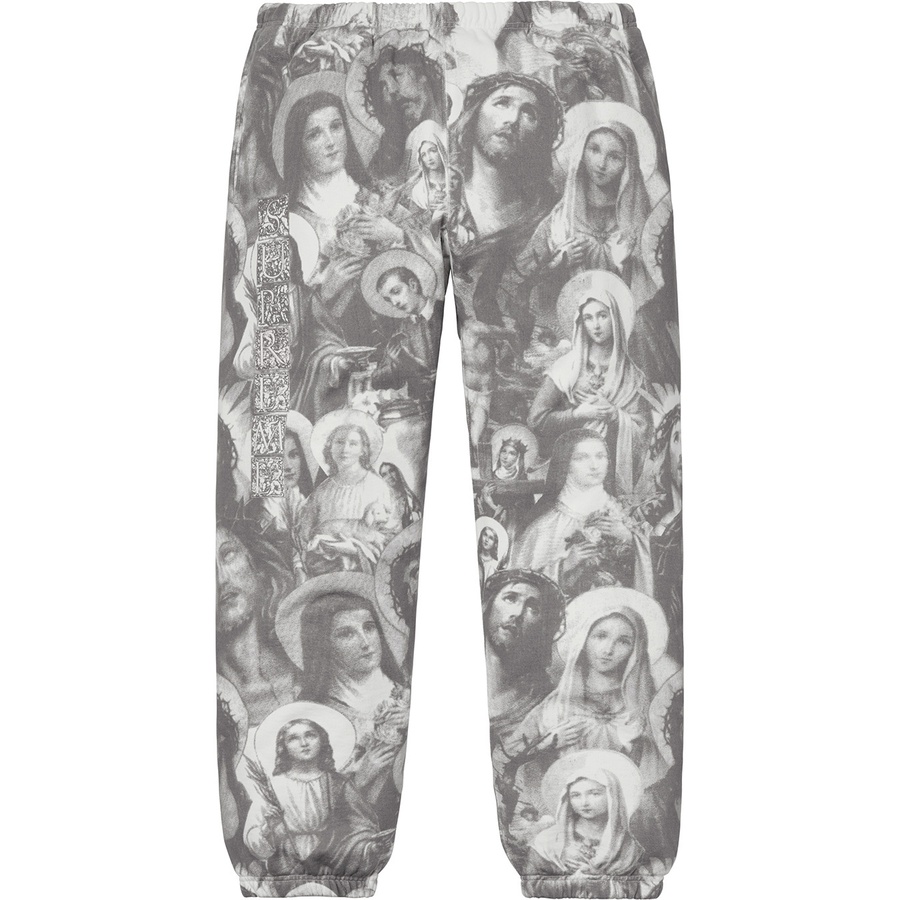 Supreme Jesus and Mary Sweatpant (FW18) - Dark Grey - $158