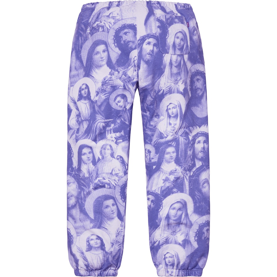 Supreme Jesus and Mary Sweatpant (FW18) - Purple - $158