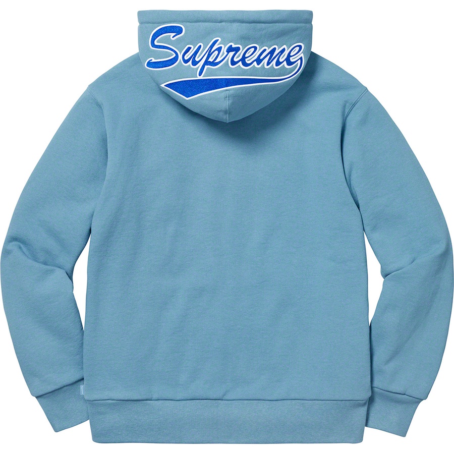 Supreme Thermal Zip Up Sweatshirt (FW18) - Dusty Blue - $198