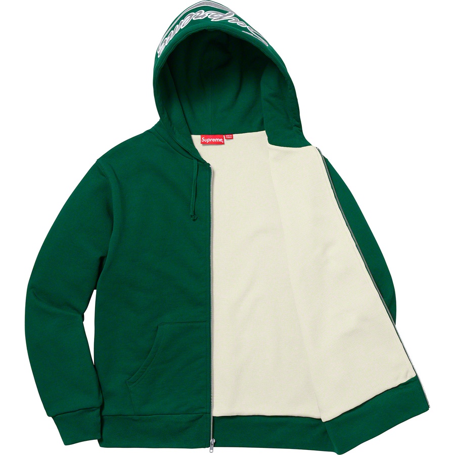 Supreme Thermal Zip Up Sweatshirt (FW18) - Dark Green - $198