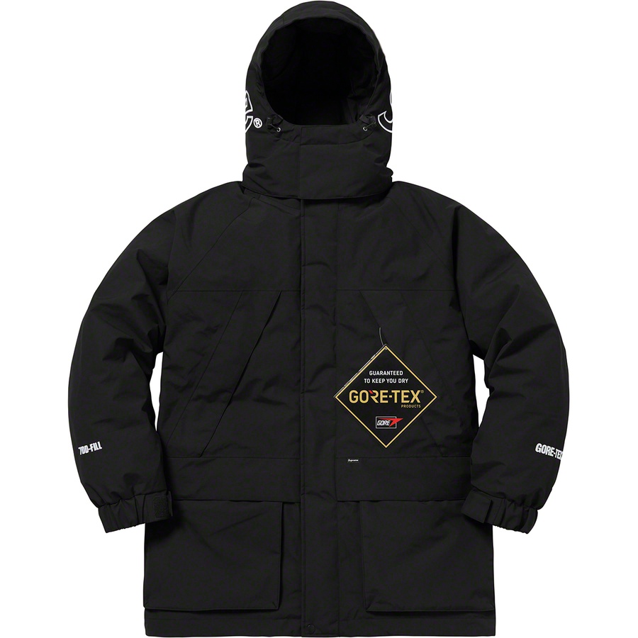 Supreme GORE-TEX 700-Fill Down Parka (FW18) - Black - $648