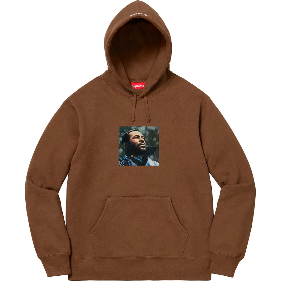 Supreme Marvin Gaye Hooded Sweatshirt (FW18) - Brown - $178
