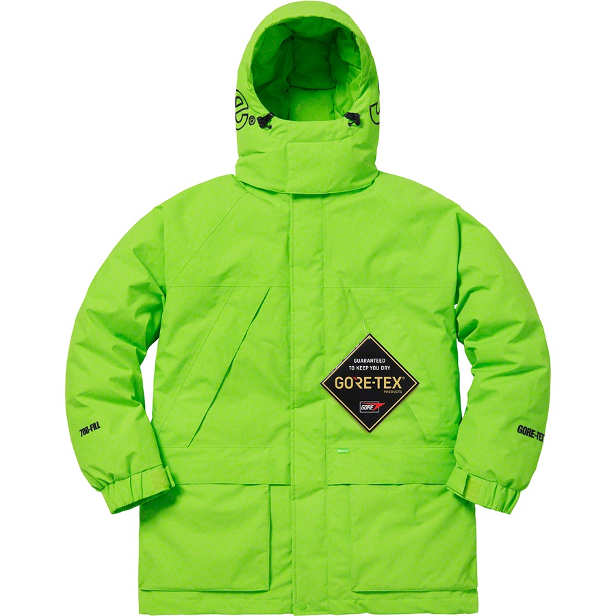 Supreme GORE-TEX 700-Fill Down Parka (FW18) - Lime - $648