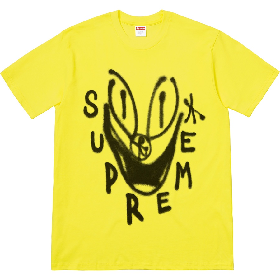 Supreme Smile Tee (FW18) - Yellow - $36