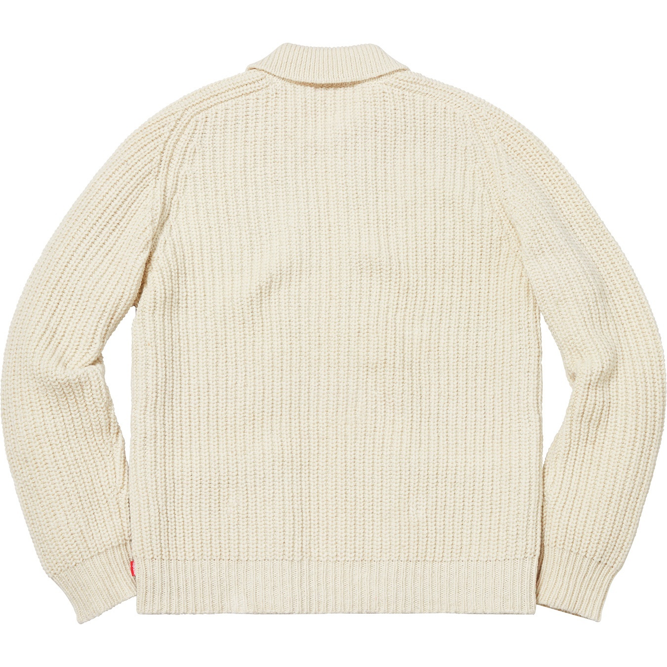 Supreme Plaid Front Zip Sweater (FW18) - Off-White - $198