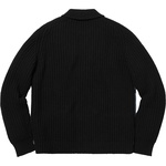 Supreme Plaid Front Zip Sweater (FW18) - Black