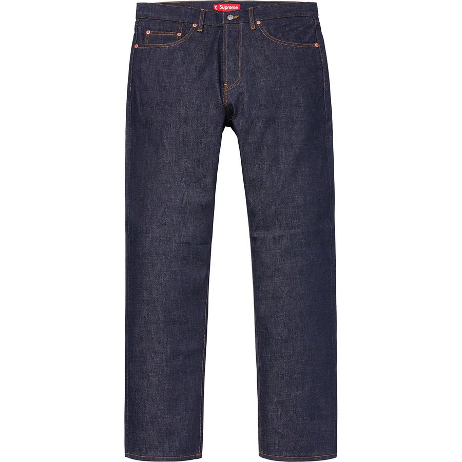 Supreme Rigid Slim Jean (SS19) - Rigid Indigo - $158