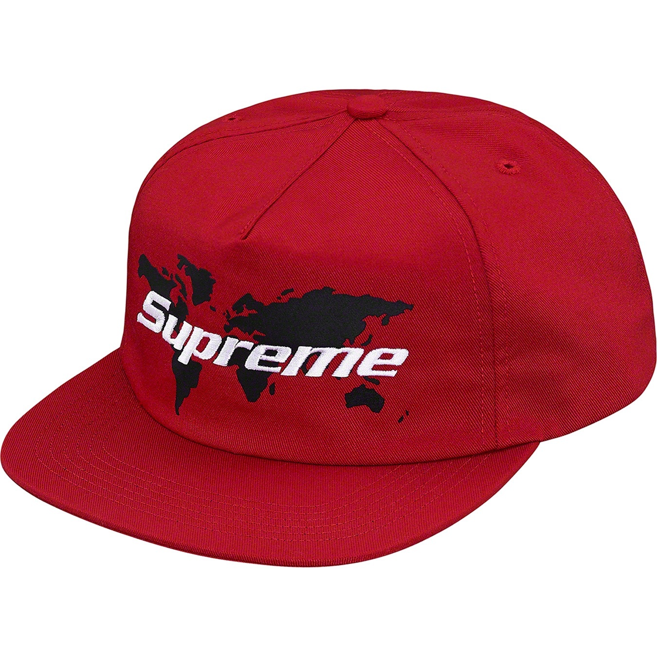 Supreme World 5-Panel (SS19) - Red - $44