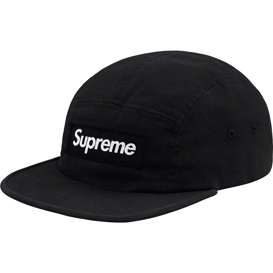 Supreme Military Camp Cap (SS19) - Black - $48