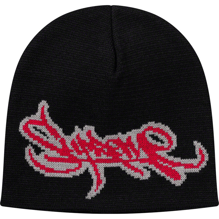 Supreme Tag Logo Beanie (SS19) - Black - $32