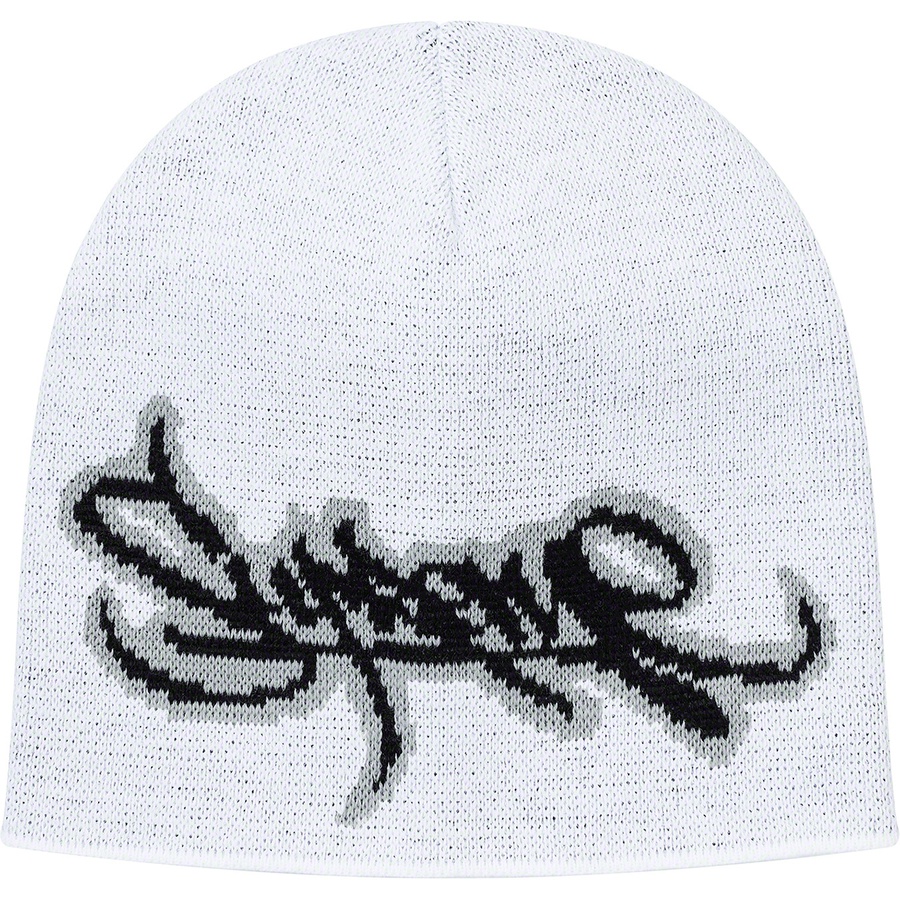 Supreme Tag Logo Beanie (SS19) - White - $32