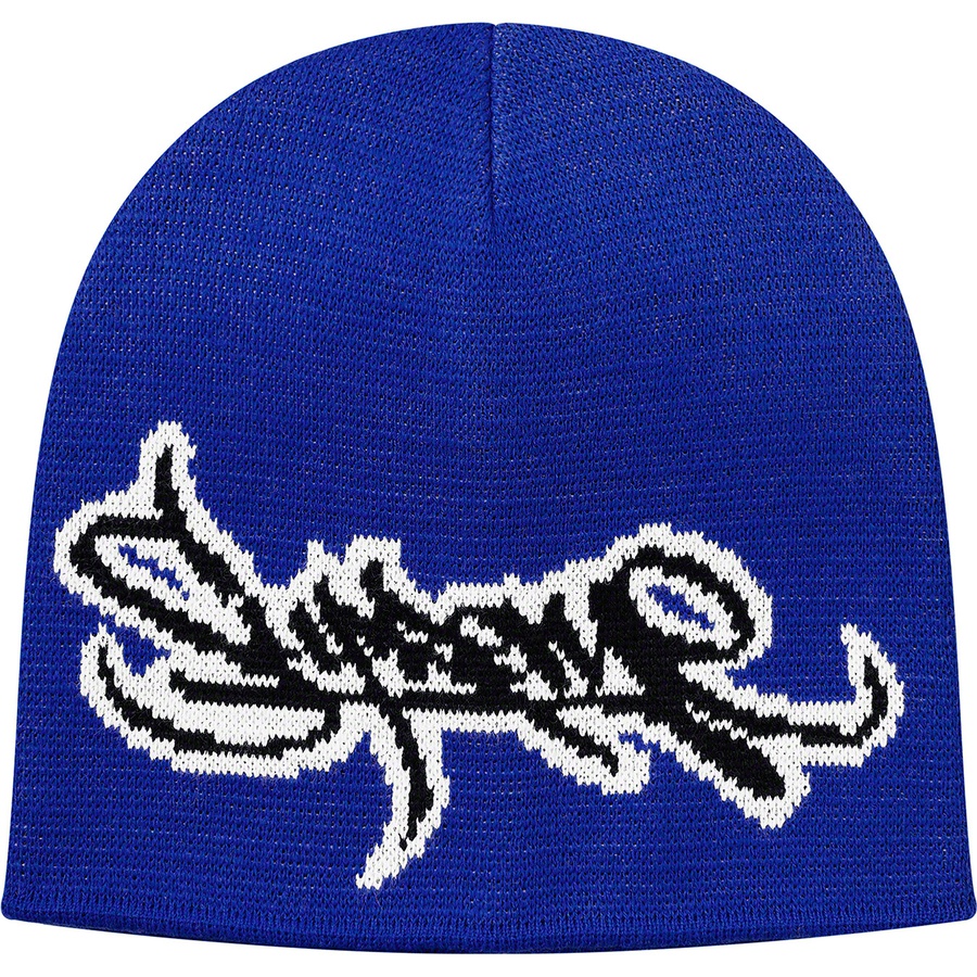 Supreme Tag Logo Beanie (SS19) - Royal - $32