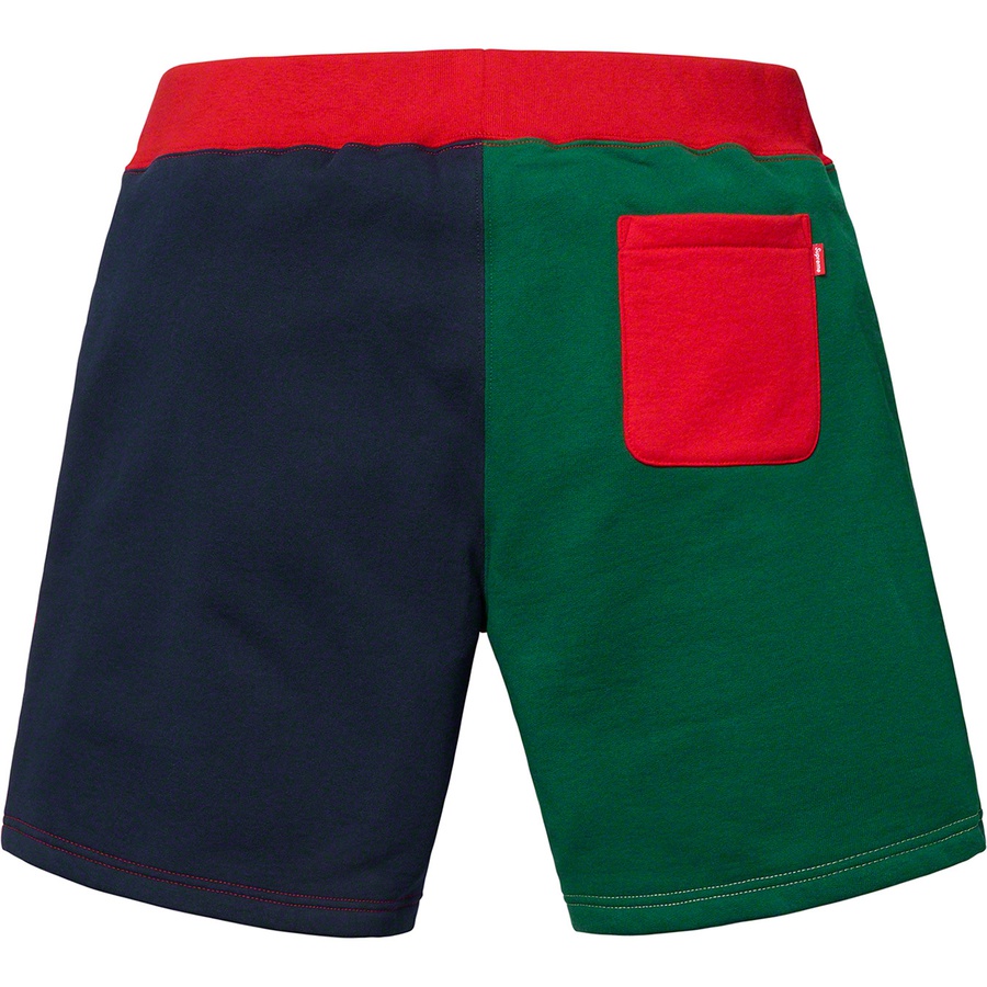 Supreme S Logo Colorblocked Sweatshort (SS19) - Red - $128