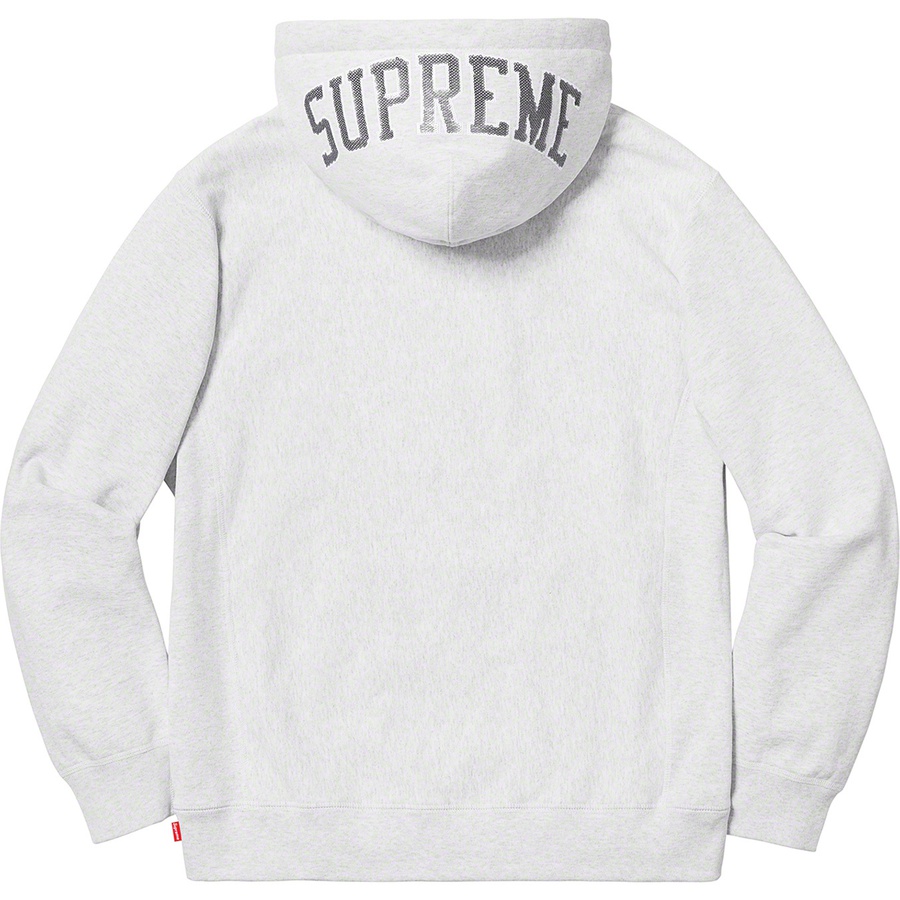 Supreme Sequin Arc Hooded Sweatshirt (SS19) - Ash Grey - $158