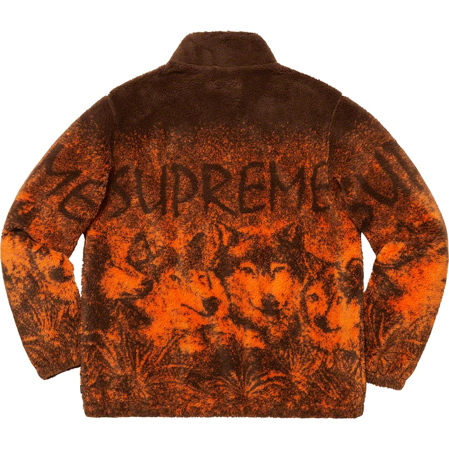 Supreme Wolf Fleece Jacket (SS19) - Brown - $198