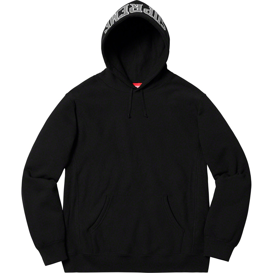 Supreme Sequin Arc Hooded Sweatshirt (SS19) - Black - $158