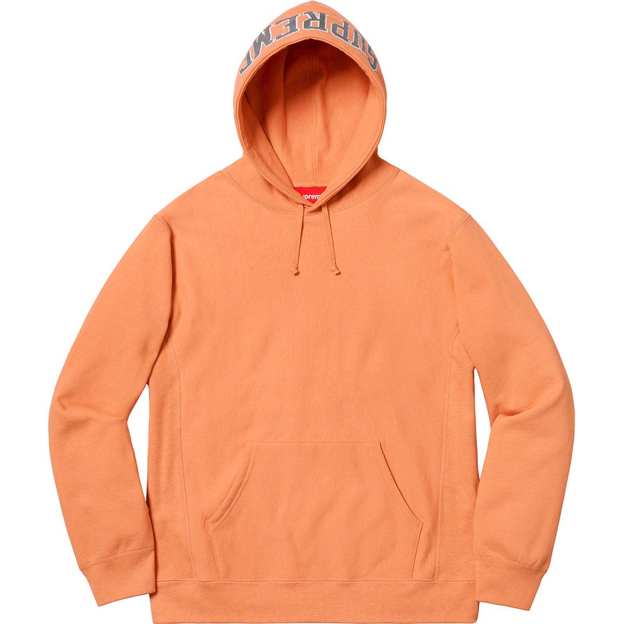 Supreme Sequin Arc Hooded Sweatshirt (SS19) - Pale Orange - $158