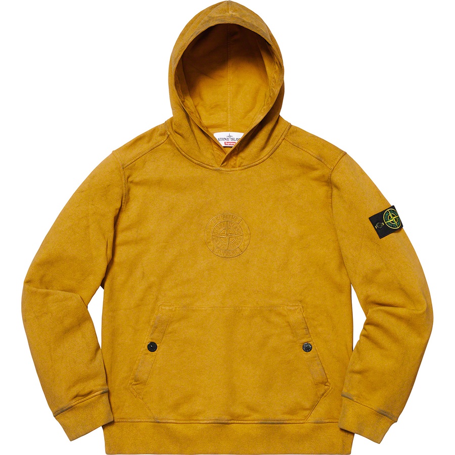 Supreme Supreme Stone Island Hooded Sweatshirt (SS19) - Olive - $328